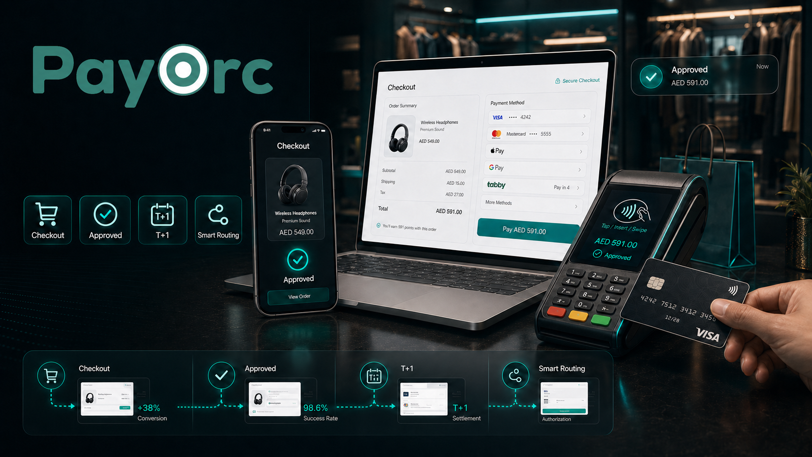 PayOrc ecommerce and retail payment solution visual